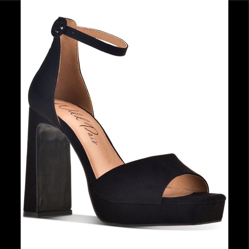 Wild Pair Black Platform Heels